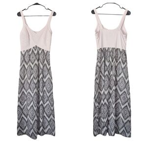 Robbie Bee Pale Pink Grey Maxi Dress Size 8